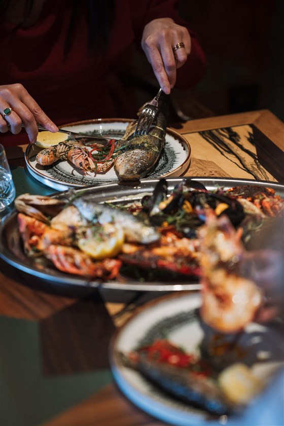Fresh seafare in our restaurant
