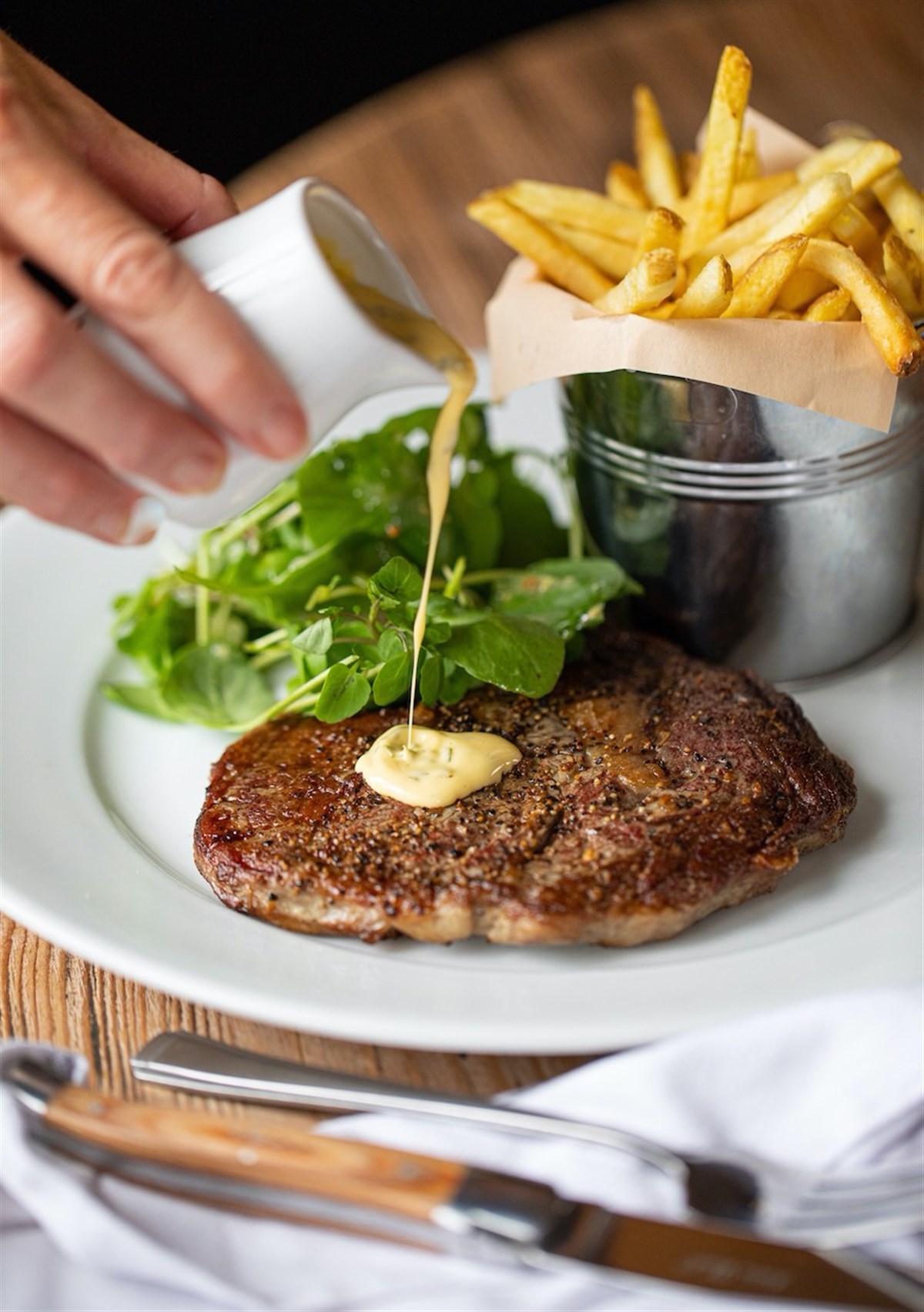 Hereford Rib Eye with Cafe De Paris Butter