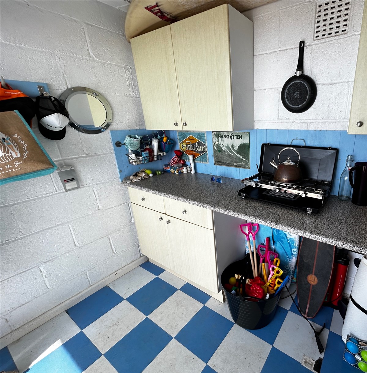 Hut interior