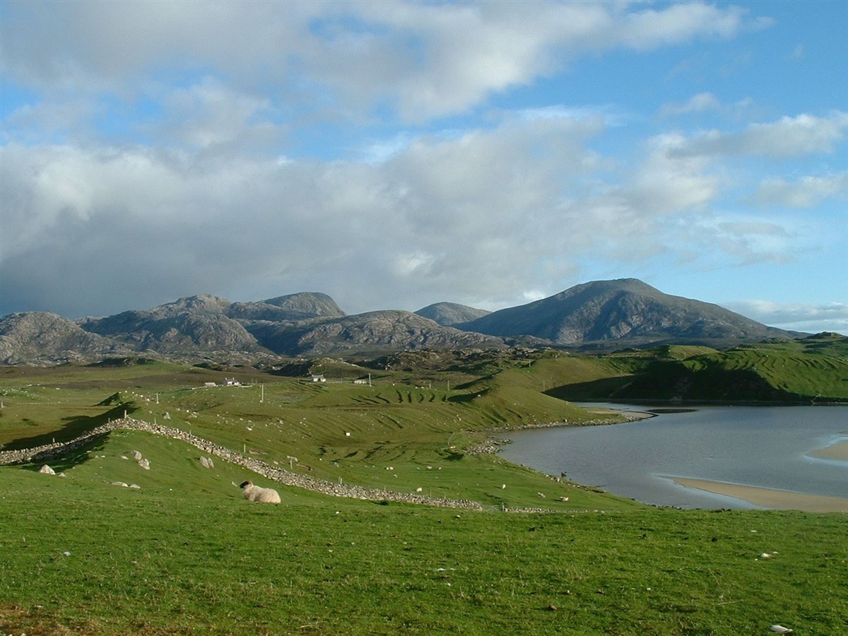 View from the grounds at Uig Lodge