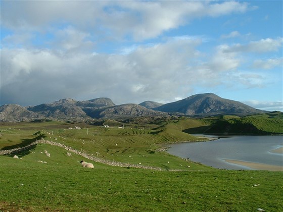 View from the grounds at Uig Lodge