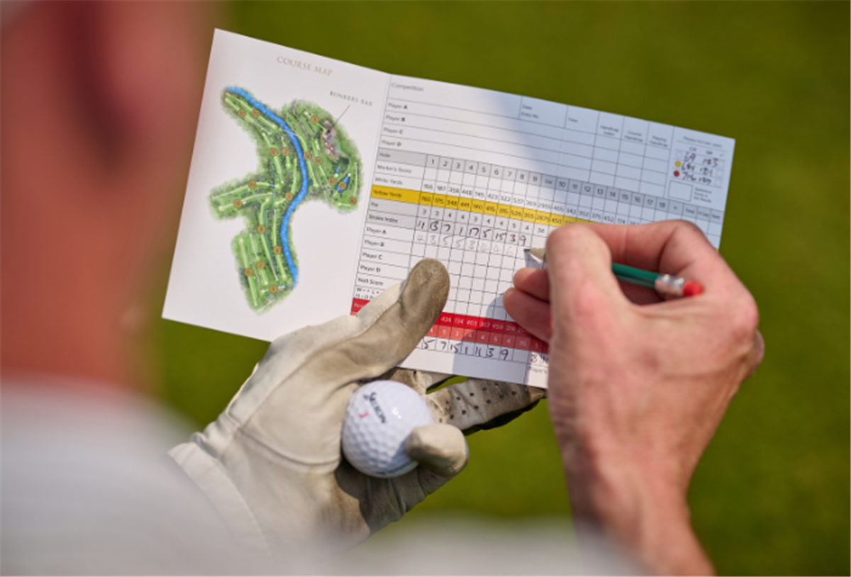 Golf score card