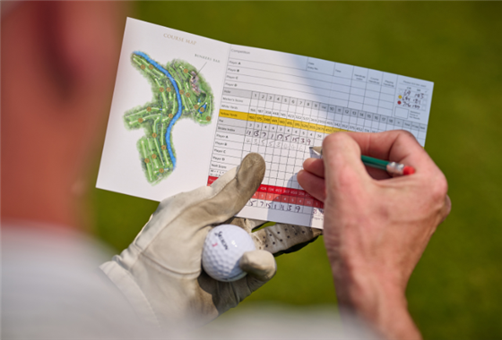 Golf score card