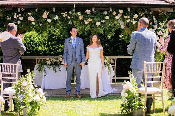 Wedding Ceremony under the Gazebo