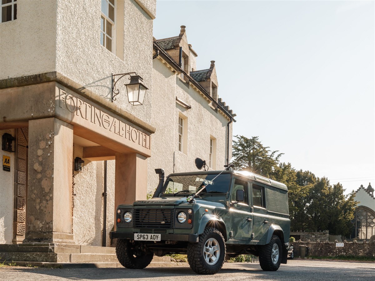 The Fortingall Land Rover ready to go!