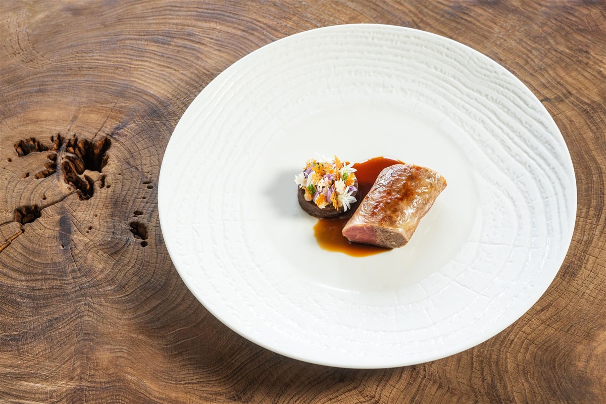 LAMB, morel, salsify