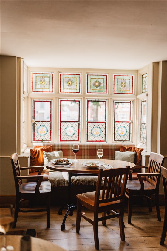 Bar dining area