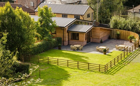 Valleyside Barn - View from the valleyside