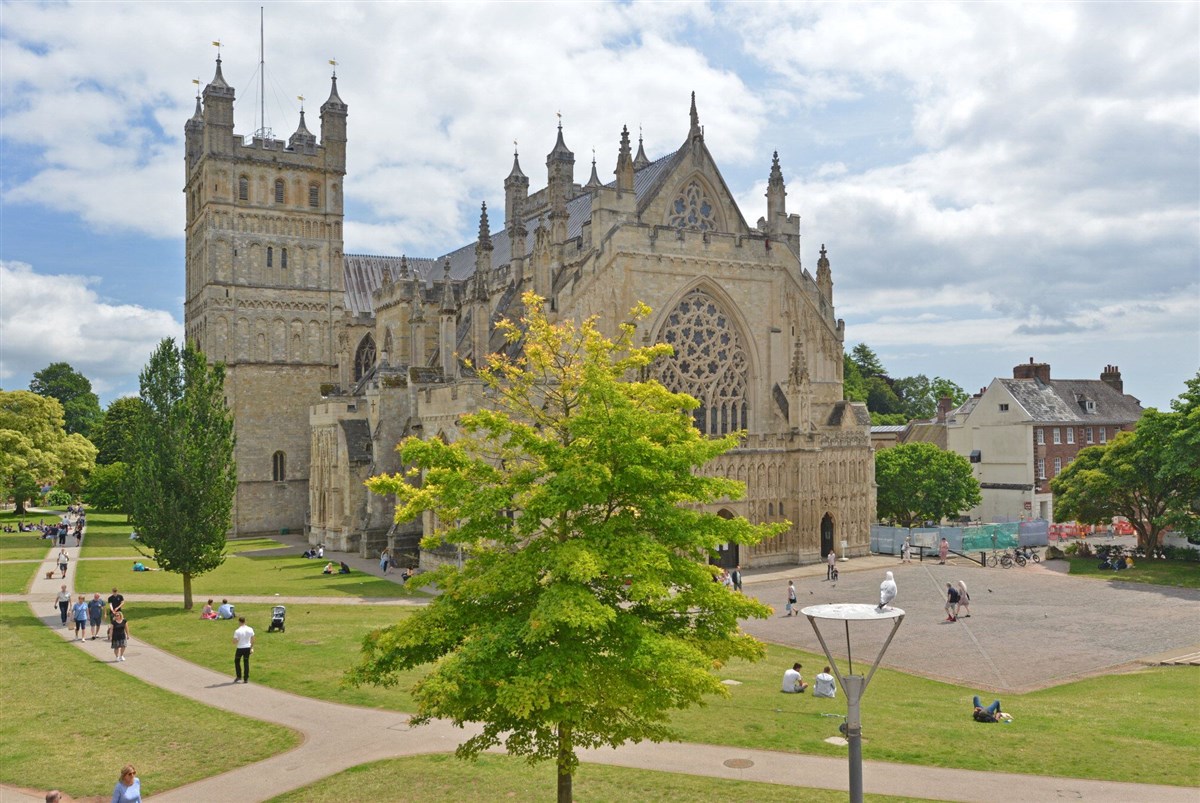 Outlook over Exeter Cathedral