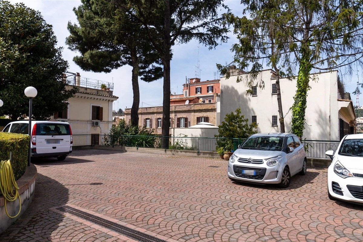 Large parking lot