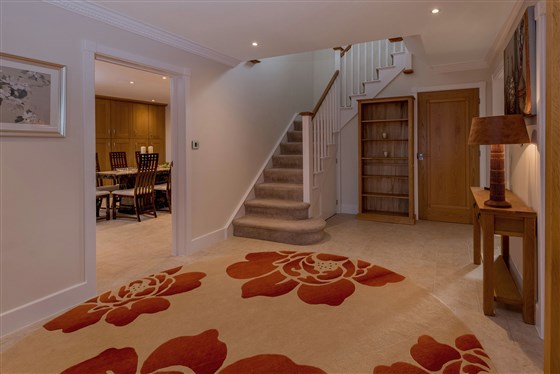Step into a spacious hallway