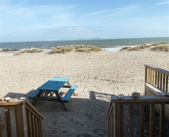 View from Front of the hut (new table ordered)
