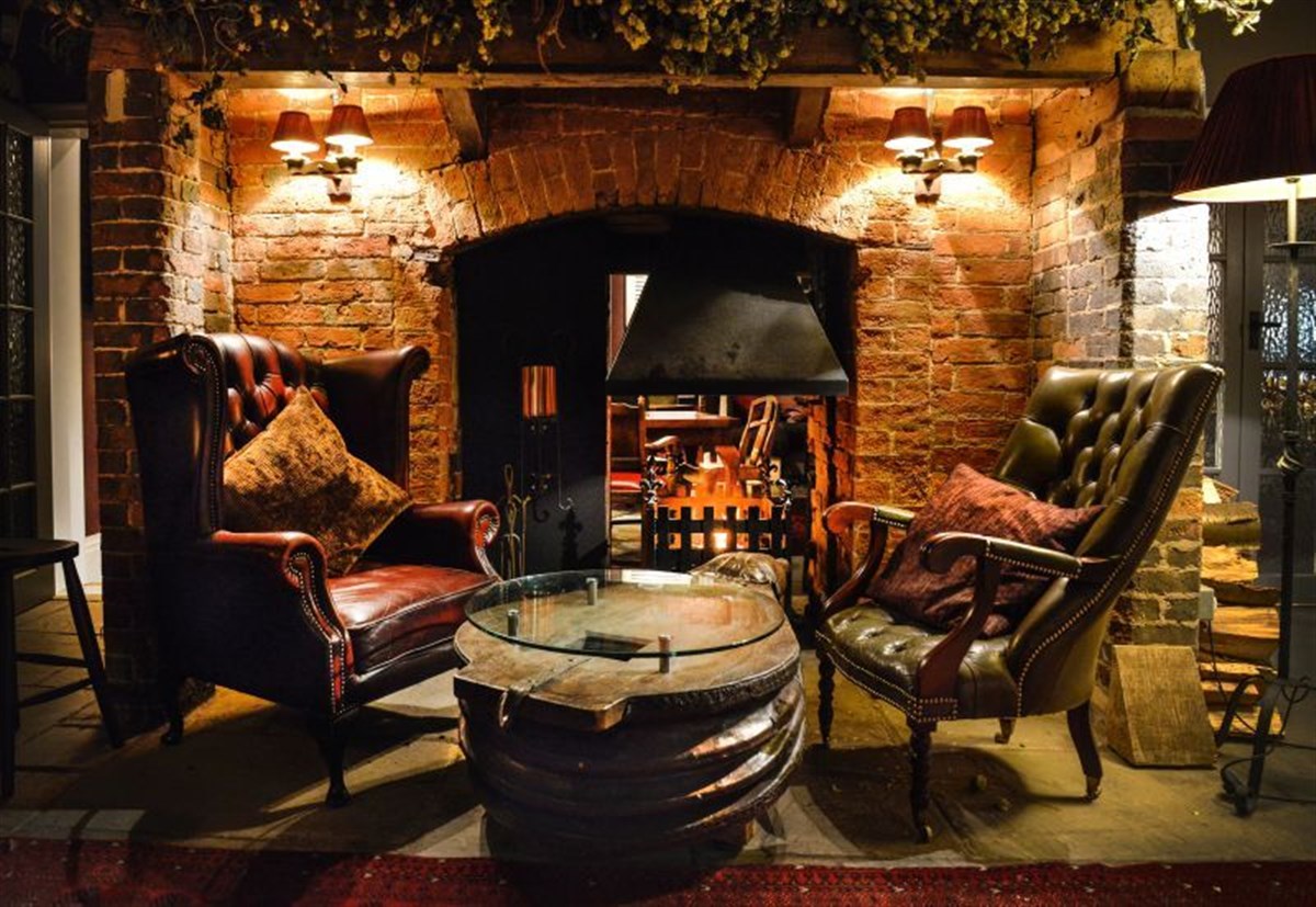 Fireplace at The Fitzherbert Arms