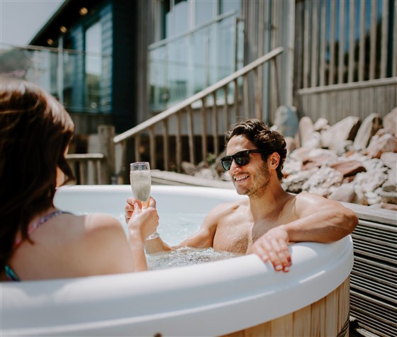 Beach House hot tub