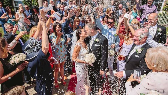 Celebrating at Wood Hall