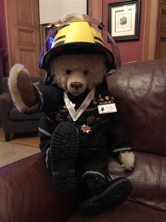 Famous visitor ! National Fire Brigade mascot