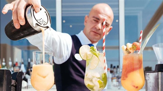 Cocktails on the Terrace