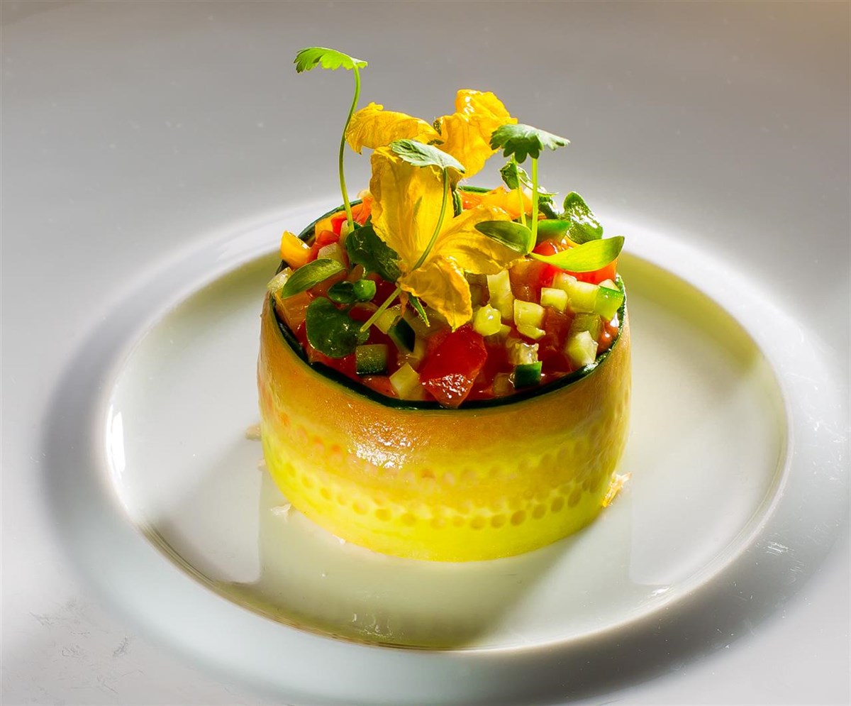 Cornish crab gazpacho