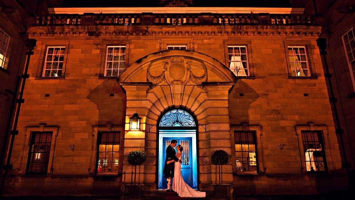 Crathorne Hall by night