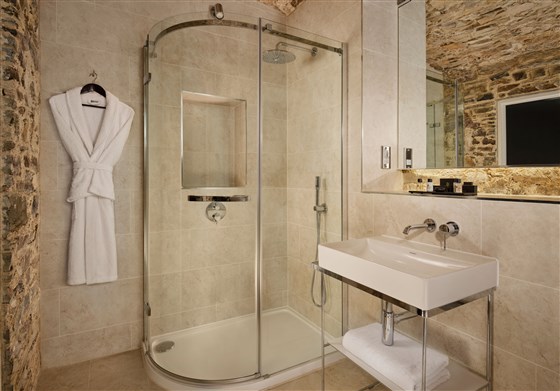 Bathrobe in bathroom