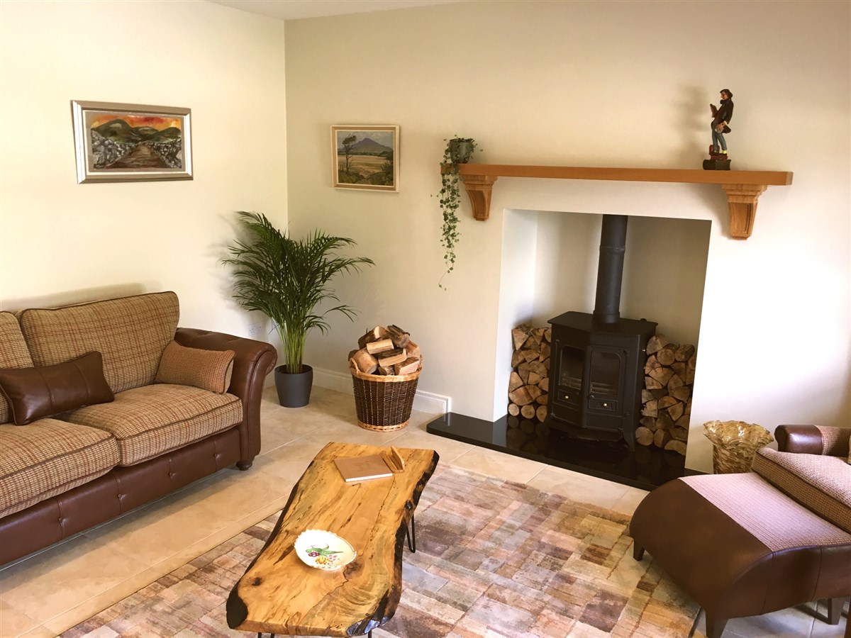 Lounge per gli ospiti in stile country