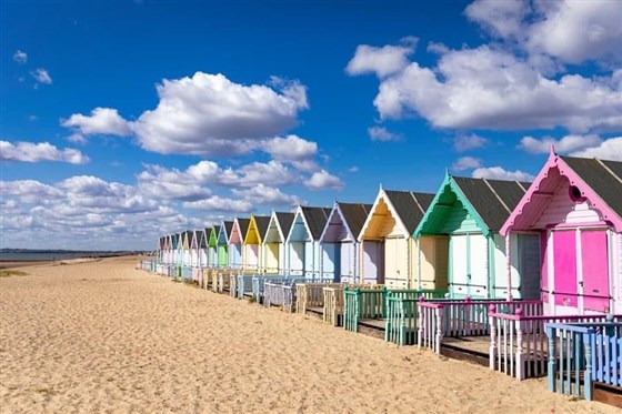 View of other Beach Huts