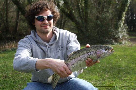 Guest with his first ever trout
