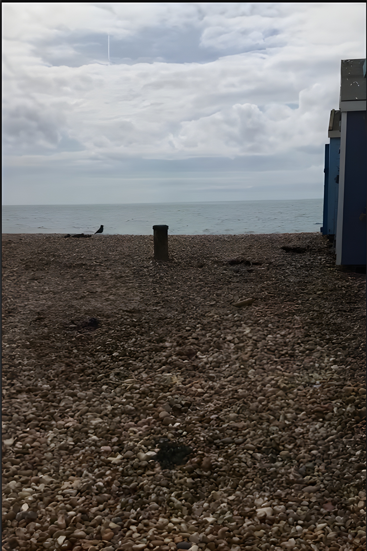 Beach hut view