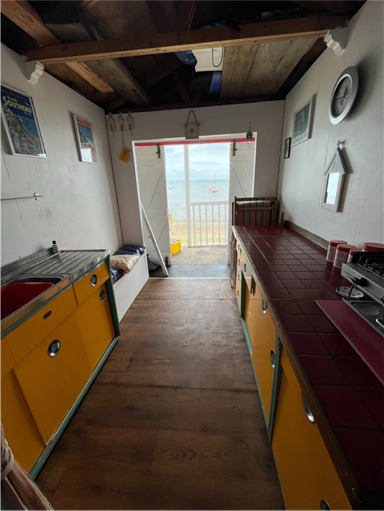 In the hut