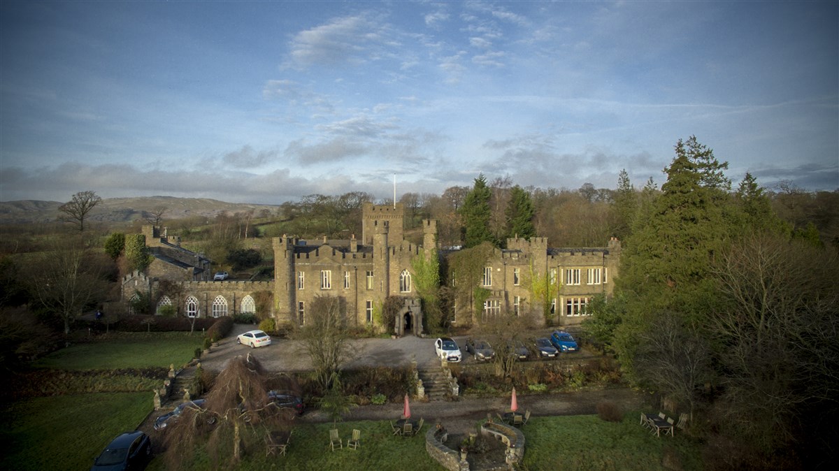 Augill Castle from the air