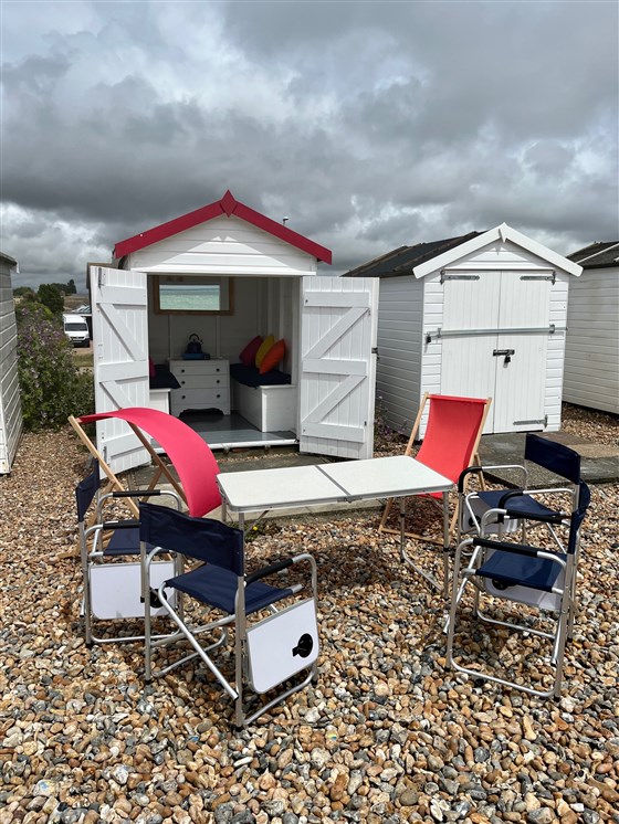 Seating and hut view