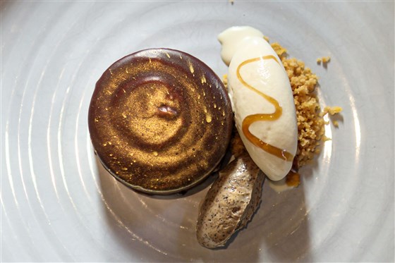 64% Chocolate Mousse, Malt, Cream Cheese, Coffee