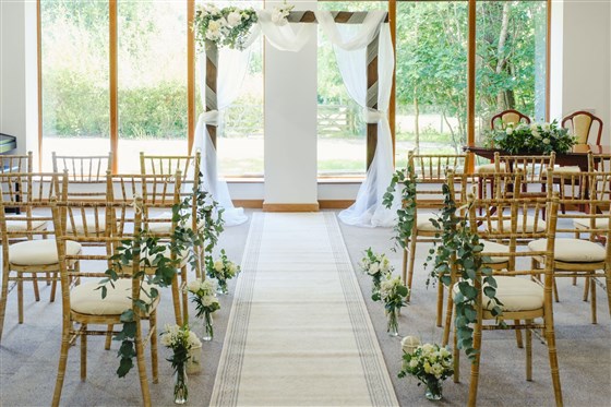 Indoor wedding ceremony