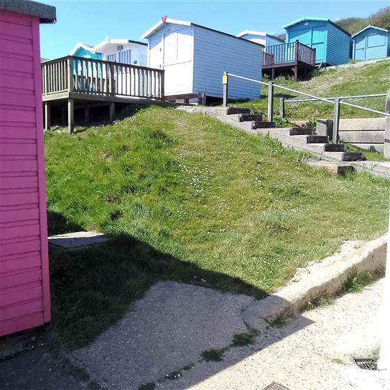 rear of hut