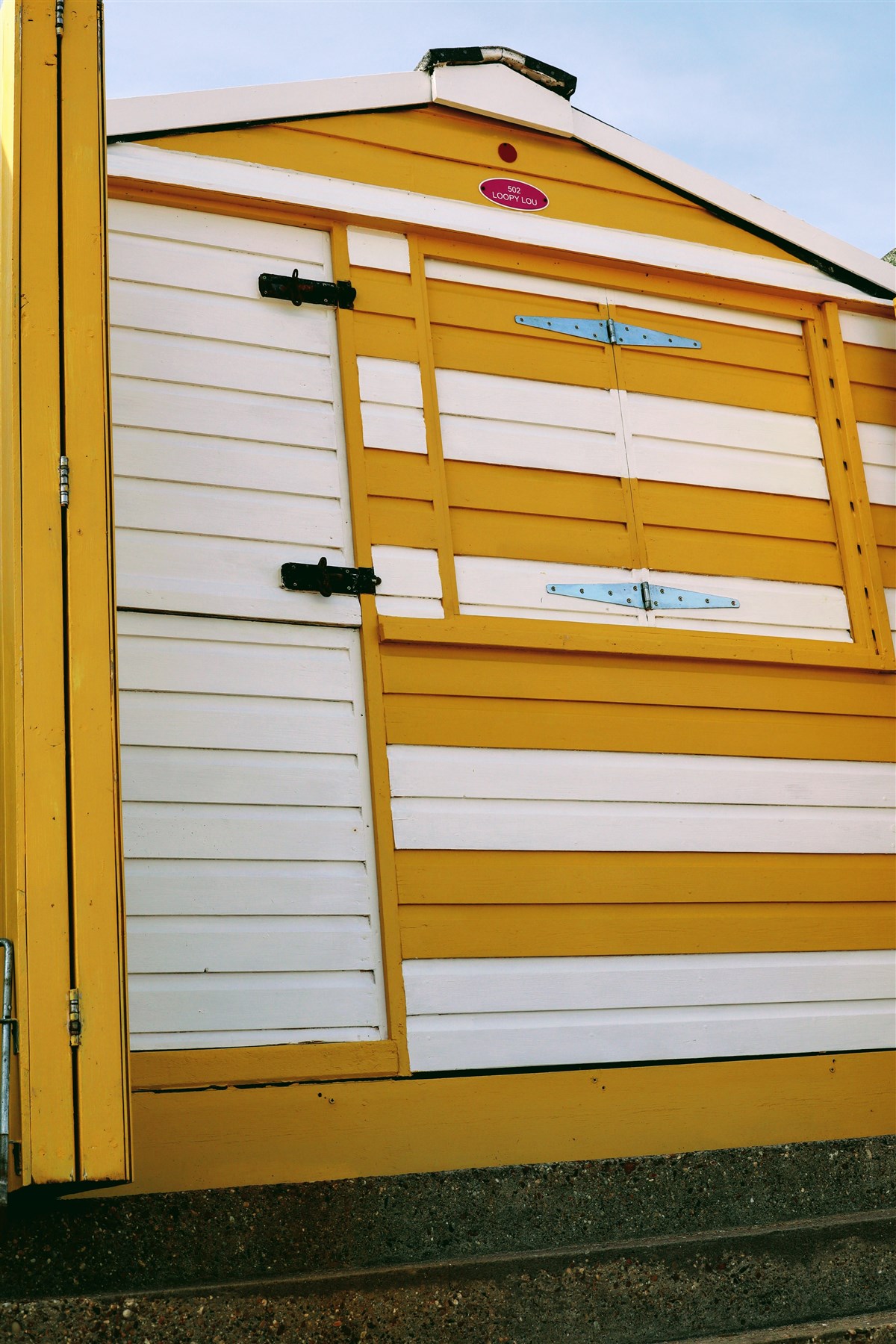 With storm doors open