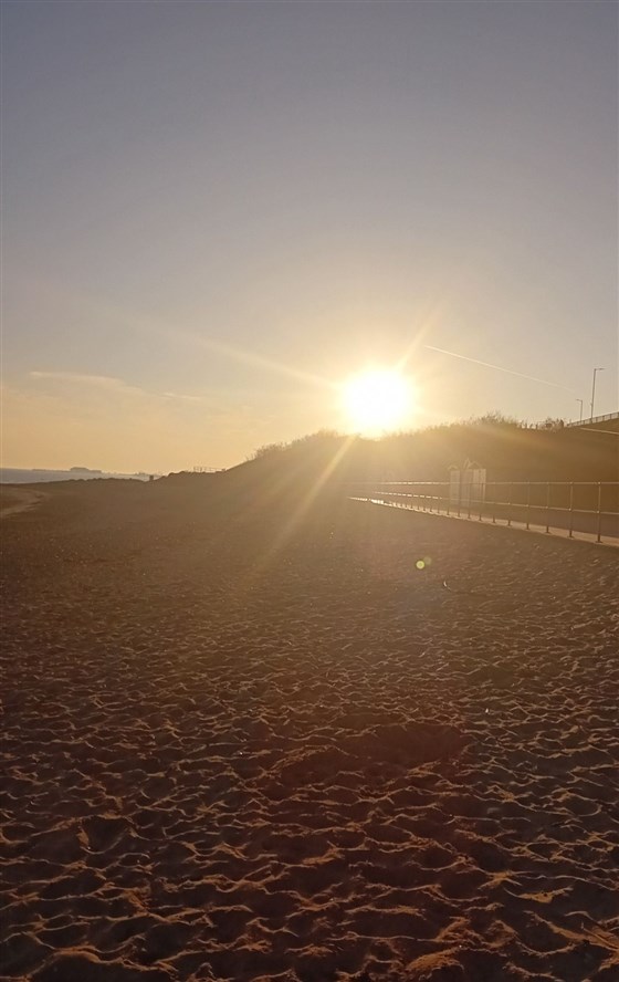 Stunning sunset over Holland on sea 