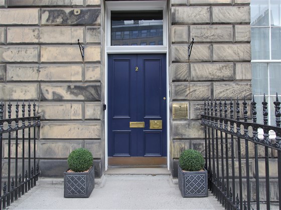 Main Door to Albyn Place