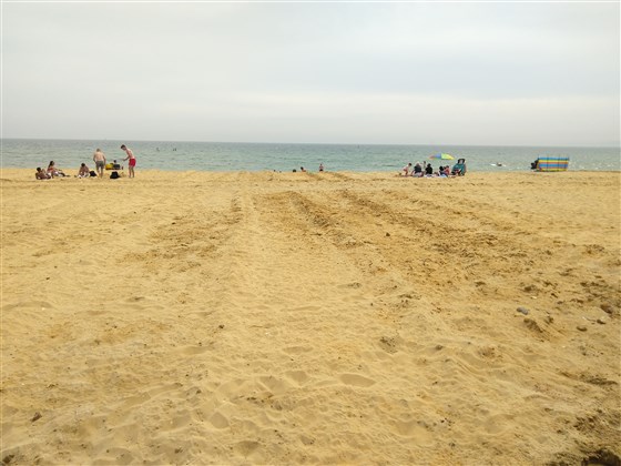 View from the beach hut