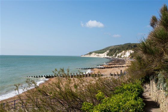Beach by hotel