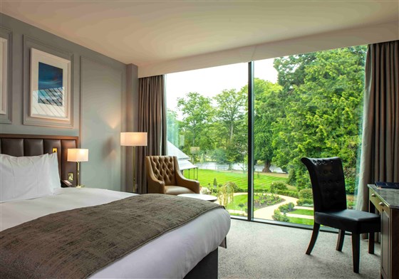 Oak Room with views over the river