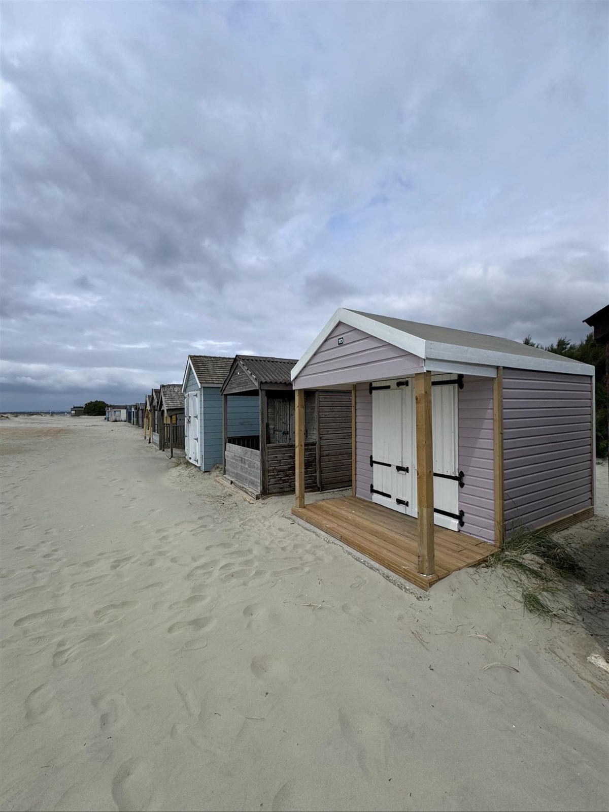 Row of huts