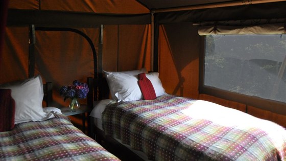 Luxury safari tents