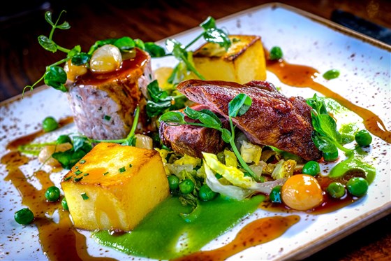 Pan-roasted lamb rump