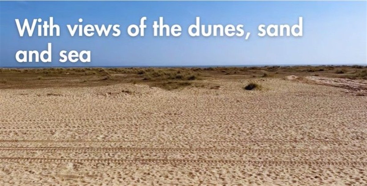 With views of the Dunes, Sand and Sea