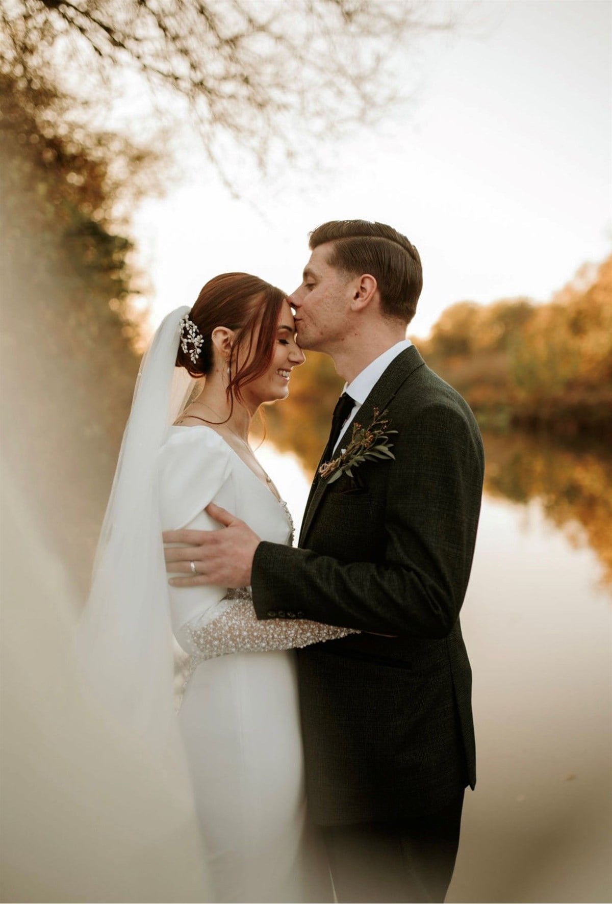 Couple by the river