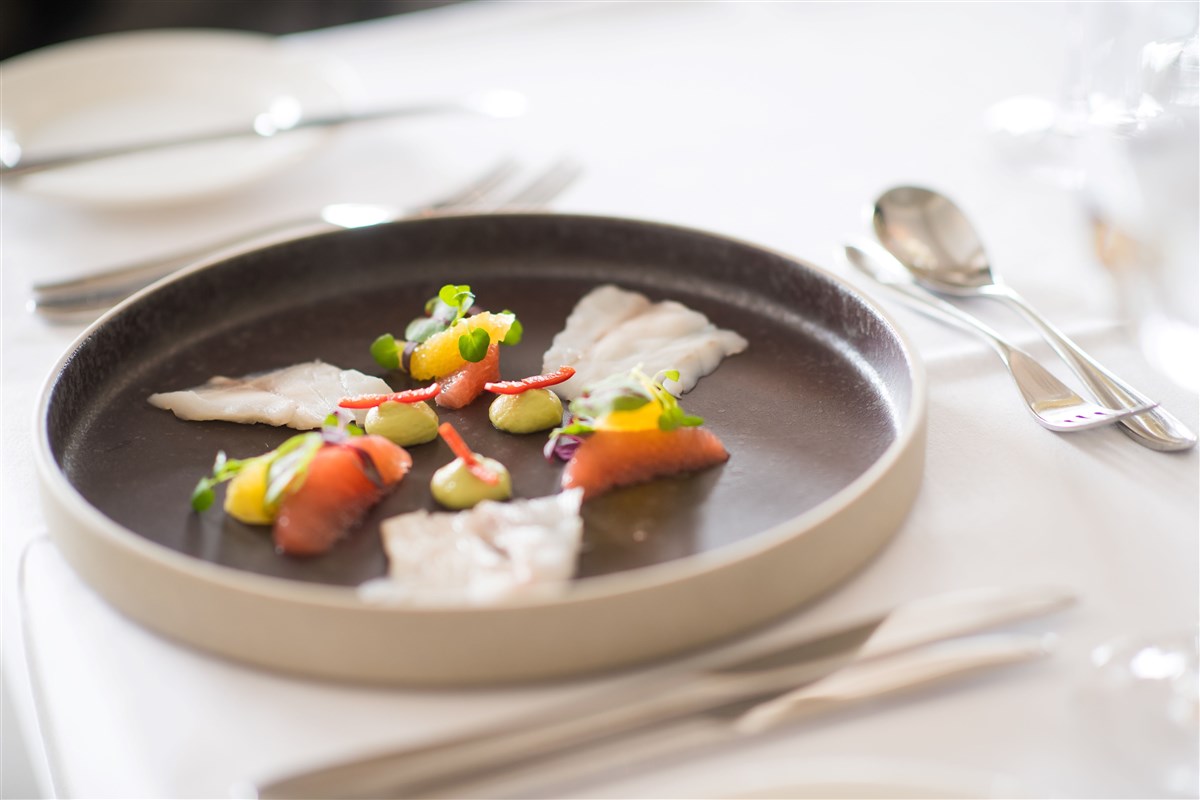 Bay View Restaurant - Citrus Cured Stone Bass