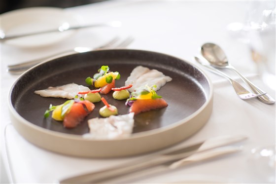 Bay View Restaurant - Citrus Cured Stone Bass