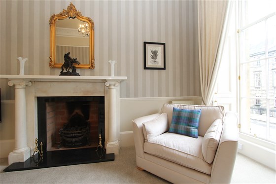 Living Room overlooking Albyn Place