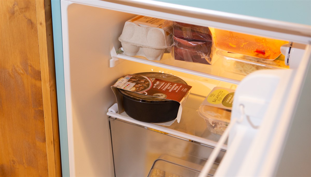 Fridge with small freezer compartment
