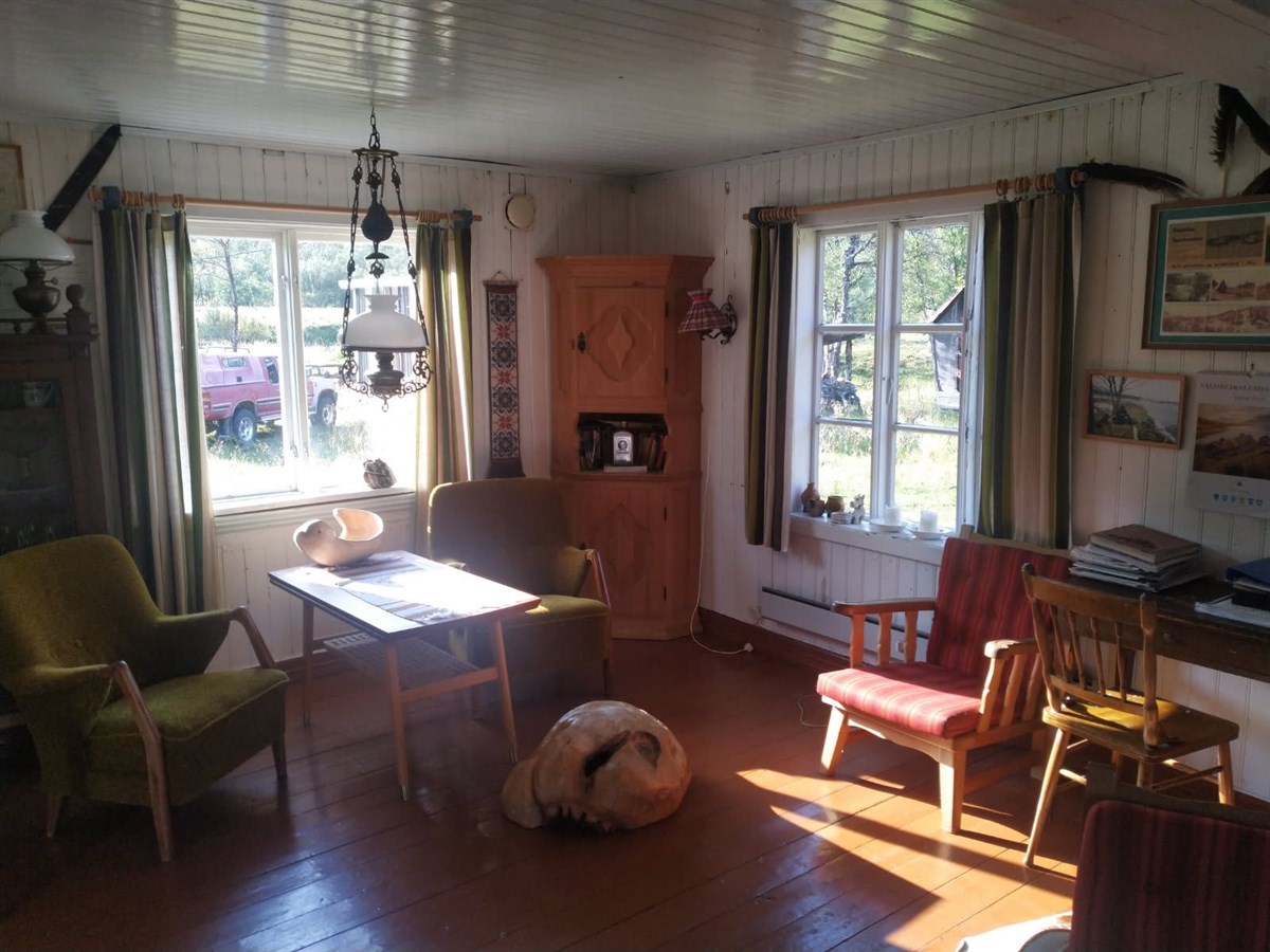 Traditional norwegian farm living room